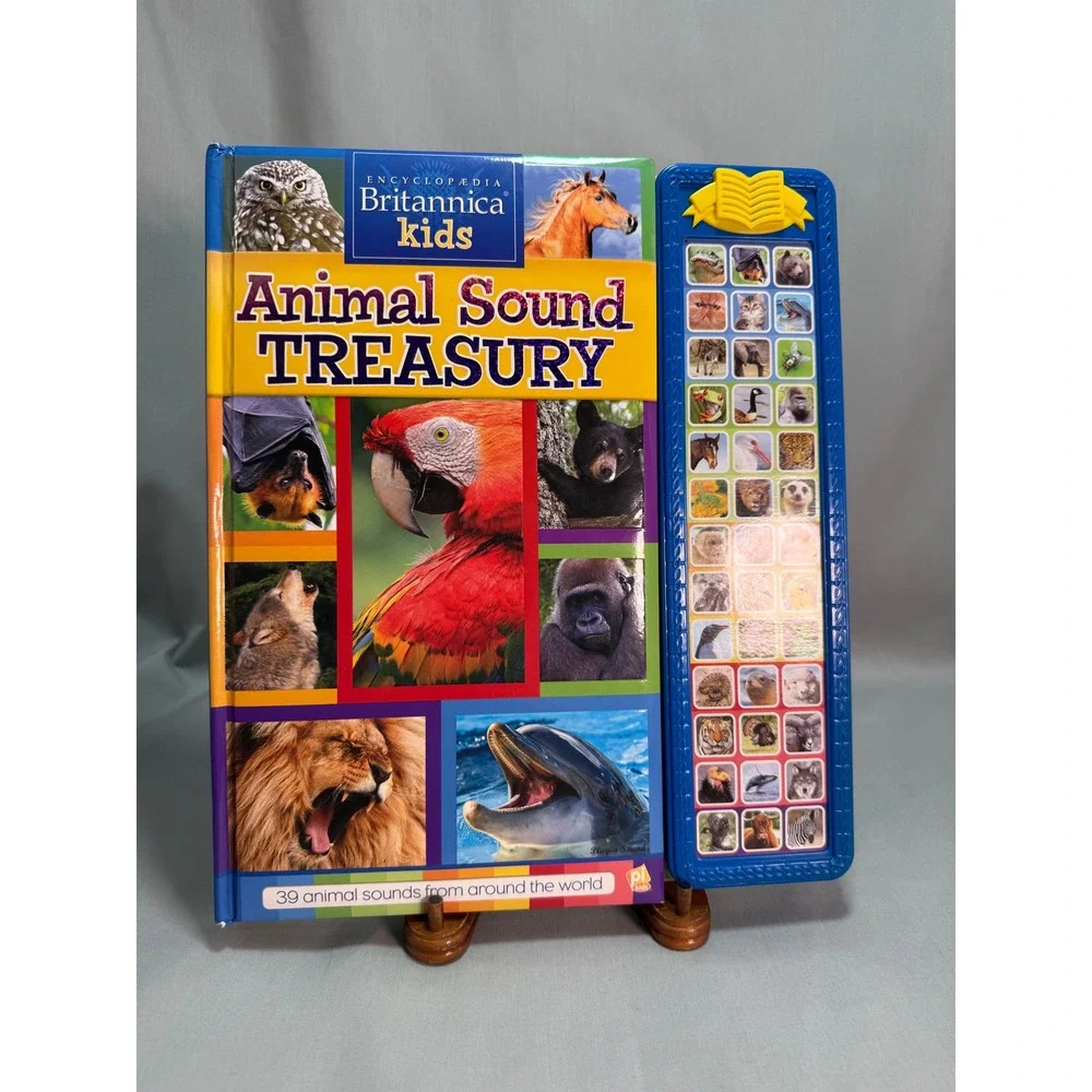 Encyclopedia Britannica Kids Animal Sound Treasury Interactive Sound Book 18m+